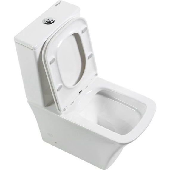 Унитаз-компакт безободковый BelBagno Marmi BB052CPR - фото 4