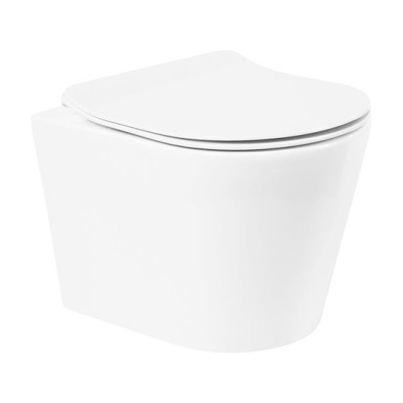 Унитаз подвесной безободковый BelBagno Flay-R BB053CHR - фото 2