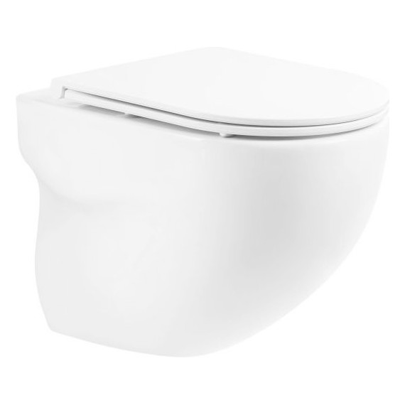 Унитаз подвесной безободковый BelBagno Onda BB066CHR - фото 