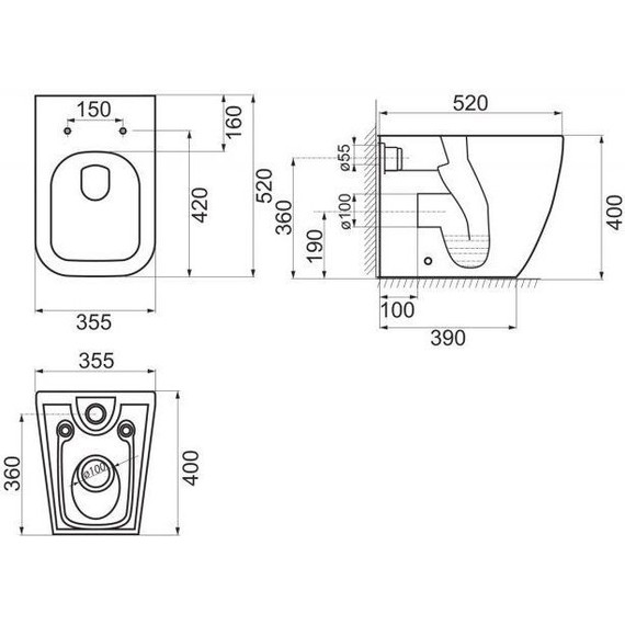 Унитаз приставной BelBagno Alpina BB10100CB - фото 5
