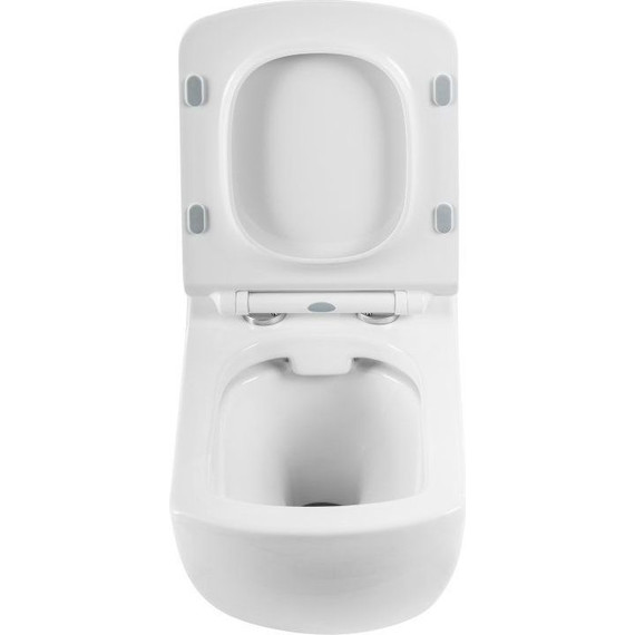 Унитаз подвесной безободковый BelBagno Carina BB514CHR - фото 4