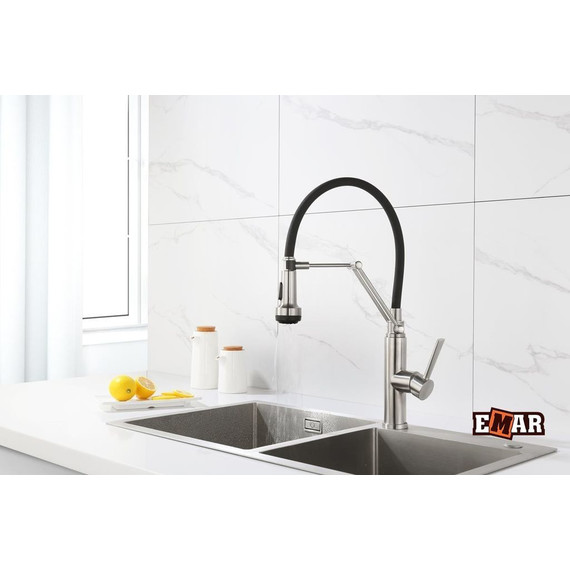 Смеситель для кухни Emar ЕСВ 7012, сатин - фото 8