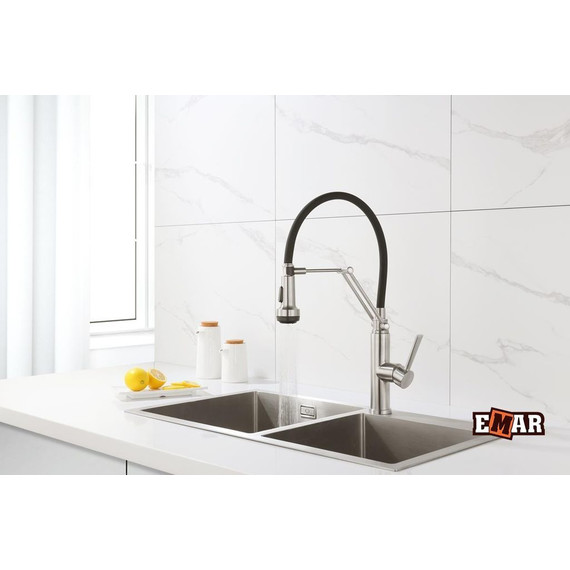 Смеситель для кухни Emar ЕСВ 7012, сатин - фото 6