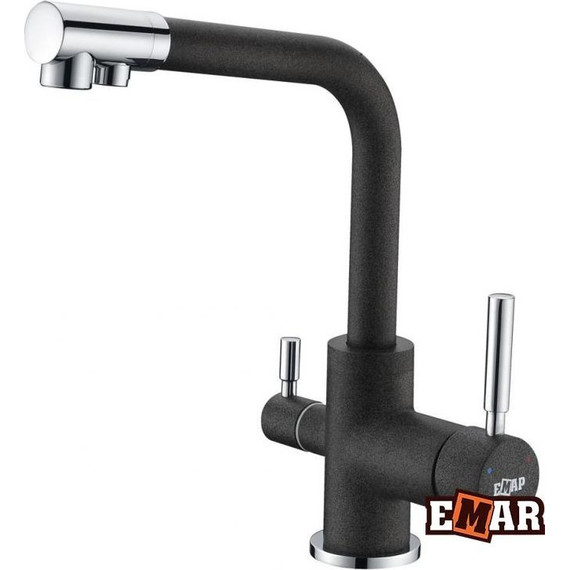 Смеситель для кухни Emar EC-3003, морион, Цвет производителя: морион - фото 