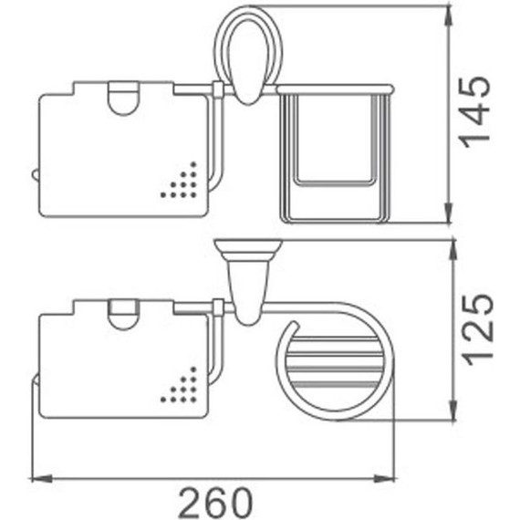 Держатель для туалетной бумаги и дезодоранта Haiba HB1503-1 - фото 2