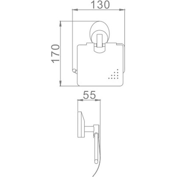Держатель для туалетной бумаги Haiba HB1603 - фото 2