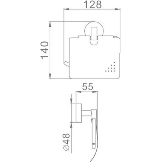 Держатель для туалетной бумаги Haiba HB1703 - фото 2