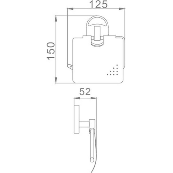 Держатель для туалетной бумаги Haiba HB1903 - фото 2