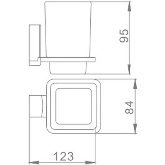 Стакан для зубных щеток Haiba HB8806 - фото 3