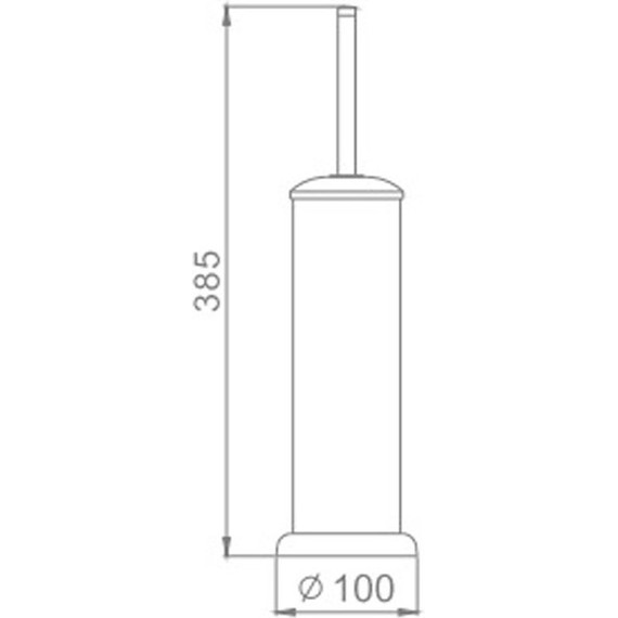 Ёршик для унитаза напольный Haiba HB901 - фото 2