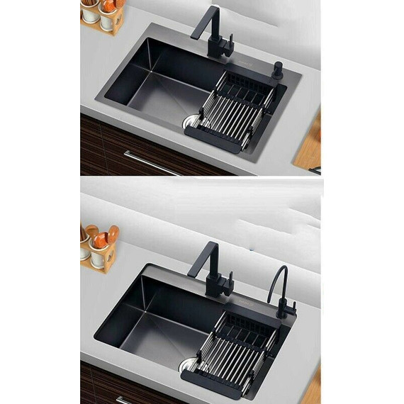 Коландер для кухонной мойки Gerhans K30300B, графит - фото 4