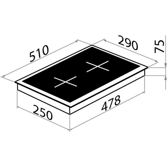 Электрическая варочная поверхность Maunfeld EEHE.32VCBGB.R Domino - фото 13