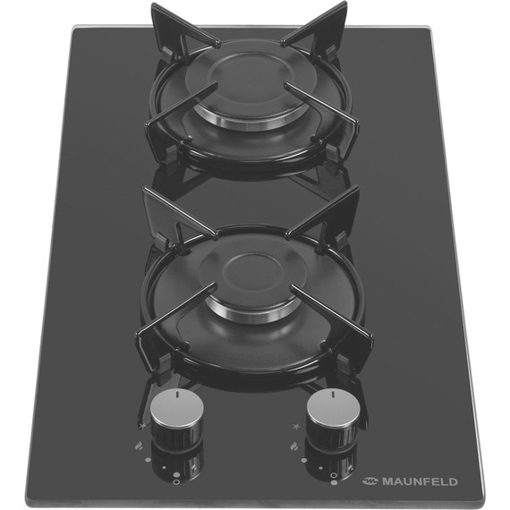 Газовая варочная поверхность Maunfeld EGHG.32.1EB/G Domino (чёрное стекло) - фото 4