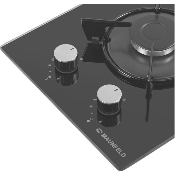 Газовая варочная поверхность Maunfeld EGHG.32.1EB/G Domino (чёрное стекло) - фото 6