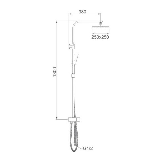 Душевая стойка Gappo G2408 - фото 9