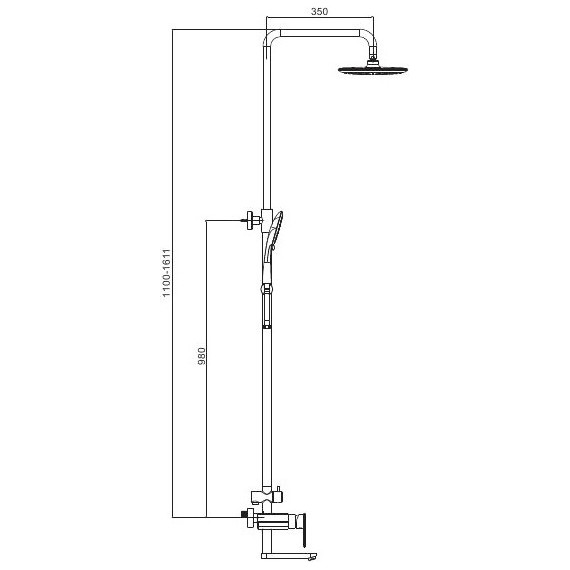 Душевая стойка Gappo Furai G2419-8, белый/хром - фото 7
