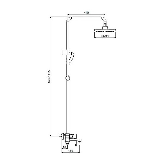 Душевая стойка Gappo Tomahawk G2402-8, белый/хром - фото 7
