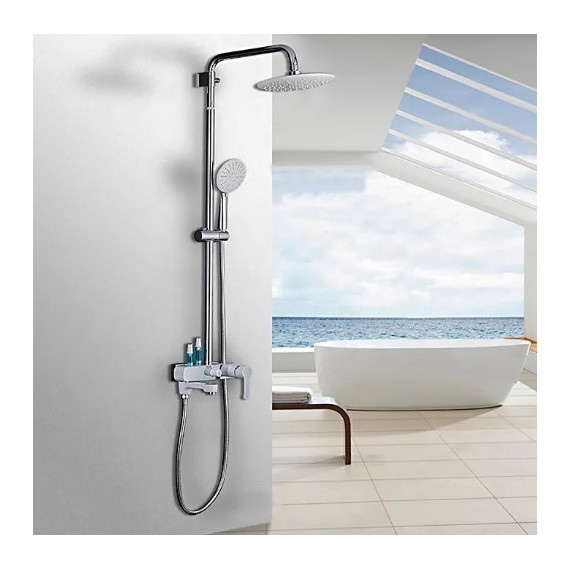 Душевая стойка Gappo Tomahawk G2402-8, белый/хром - фото 2