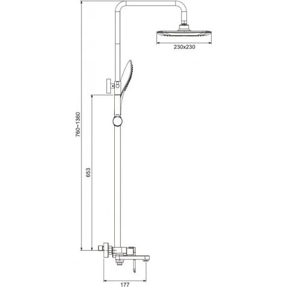 Душевая стойка Gappo Noar G2448, белый/хром - фото 10