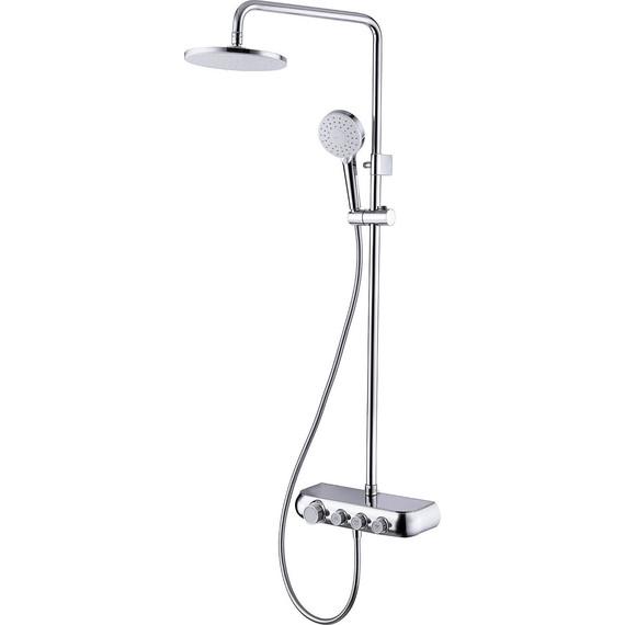 Душевая стойка с термостатом Gappo G2495, белый/хром - фото 