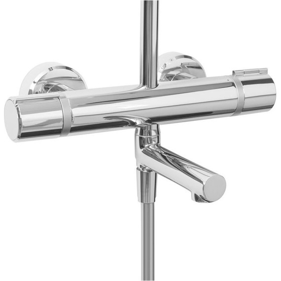 Душевая стойка с термостатом Jacob Delafon Atom E26237-CP - фото 2