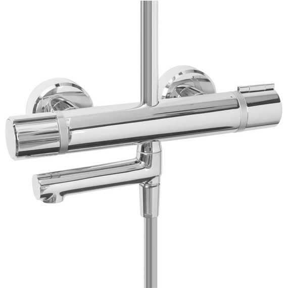 Душевая стойка с термостатом Jacob Delafon Atom E26237-CP - фото 3