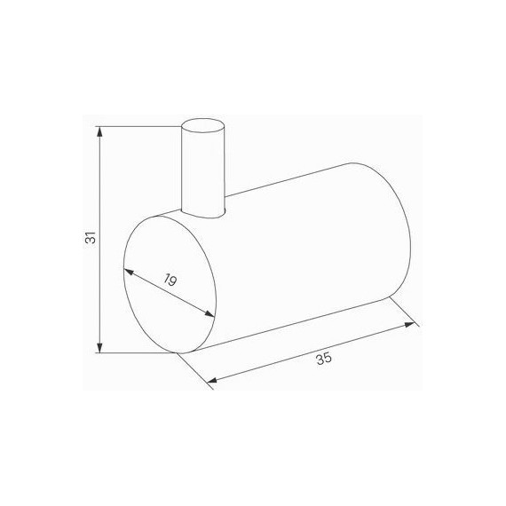 Двойной крючок Iddis Petite PET2G02i41, цвет золото матовое - фото 3