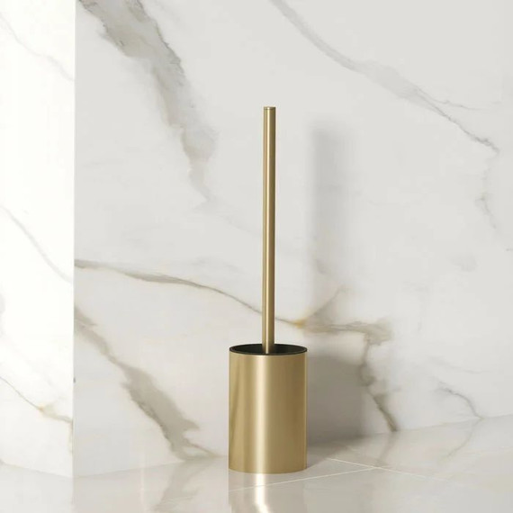 Ёршик для унитаза напольный Iddis Petite PETGP00i47, цвет золото - фото 2