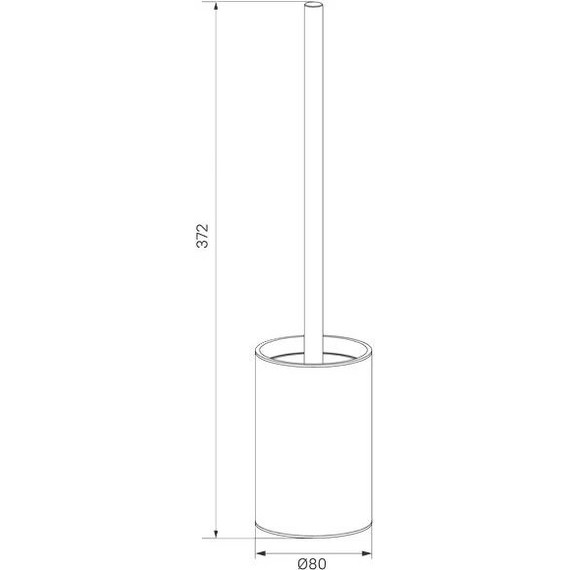 Ёршик для унитаза напольный Iddis Petite PETGP00i47, цвет золото - фото 3