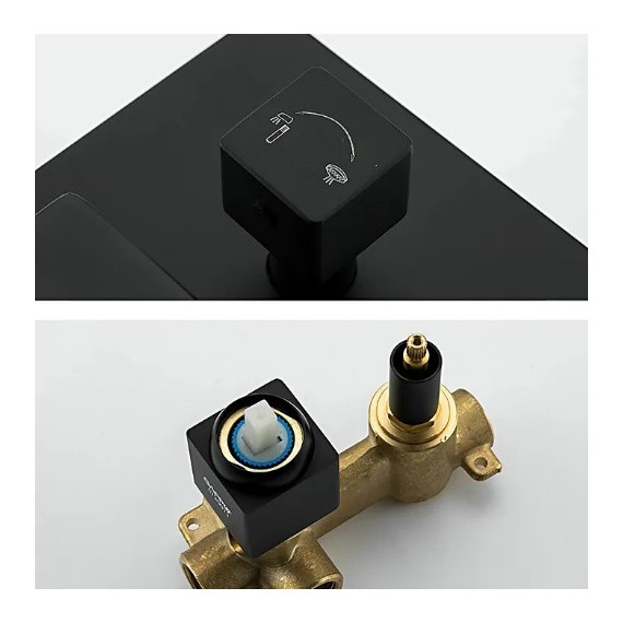 Душевая система для ванны Gappo G7117-6, черный - фото 8