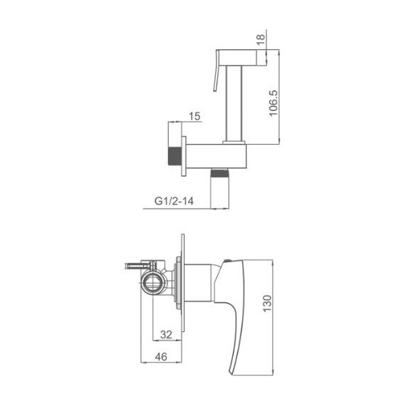 Набор для гигиенического душа Gappo Jacob G7207 - фото 7