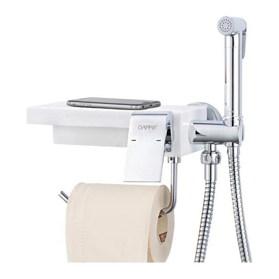 Набор для гигиенического душа Gappo G7296, белый/хром - фото 2