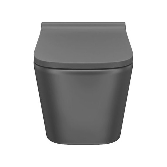 Унитаз подвесной безободковый Iddis Bild BILR2BMi25 с крышкой микролифт, Цвет производителя: чёрный матовый - фото 3