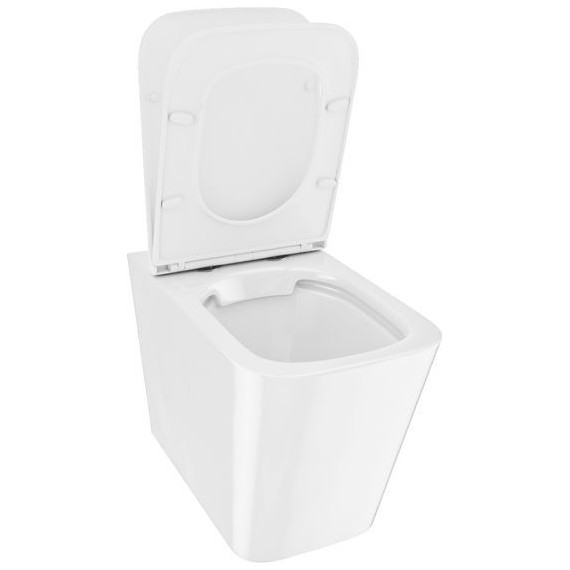 Унитаз приставной безободковый Iddis Bild BILRDSEi26 с тонкой крышкой микролифт - фото 5