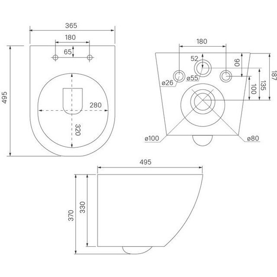 Унитаз подвесной безободковый Iddis Blanco BLAR3BMi25 с крышкой микролифт, Цвет производителя: чёрный матовый - фото 10