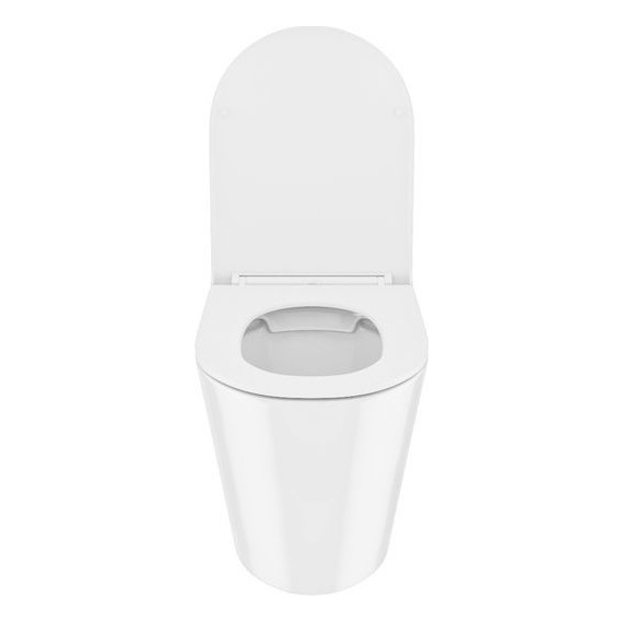 Унитаз приставной безободковый Iddis Calipso CALRDSEi26 с тонкой крышкой микролифт - фото 4