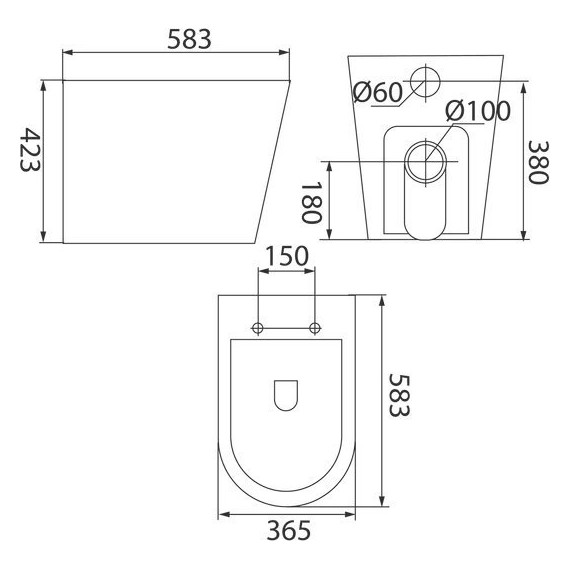 Унитаз приставной безободковый Iddis Calipso CALRDSEi26 с тонкой крышкой микролифт - фото 9