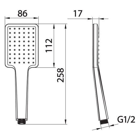 Ручной душ Iddis Slide SLI1F0Gi18, графитовый - фото 5