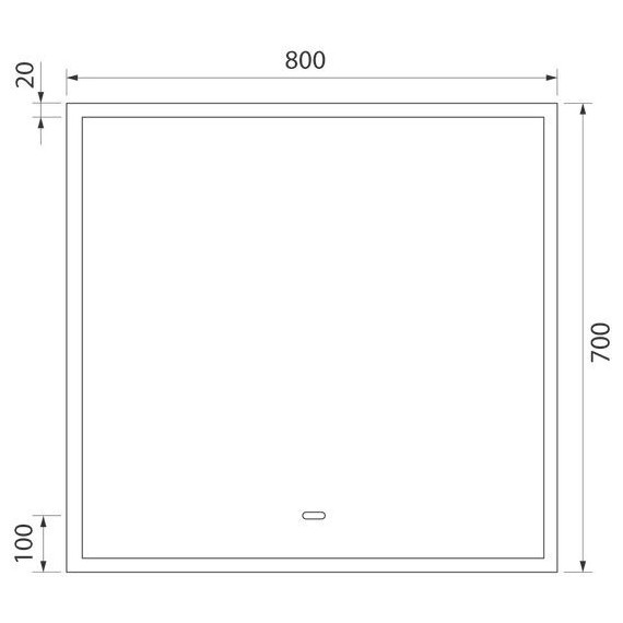 Зеркало Iddis Slide 80 см SLI8000i98 - фото 6
