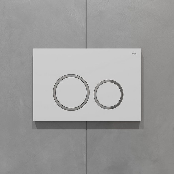 Кнопка смыва Iddis Unifix UNI03WCi77, белый матовый - фото 3