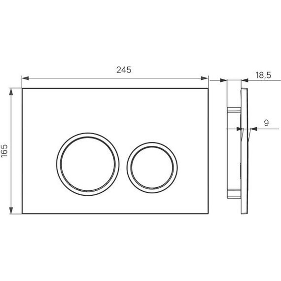 Кнопка смыва Iddis Unifix UNI03WCi77, белый матовый - фото 4