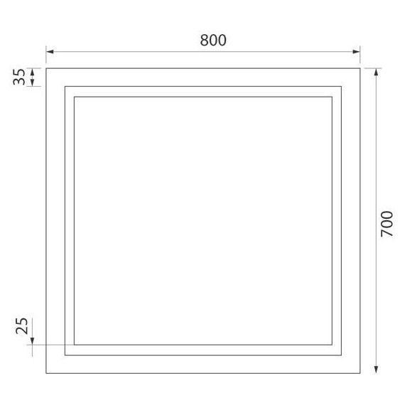 Зеркало Iddis Zodiac 80 см ZOD8000i98 - фото 6