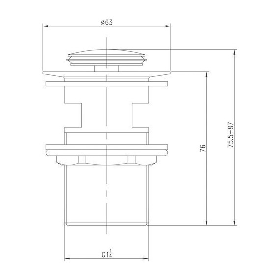 Донный клапан Iddis Cloud CLOG000i88 (универсальный) золото - фото 3