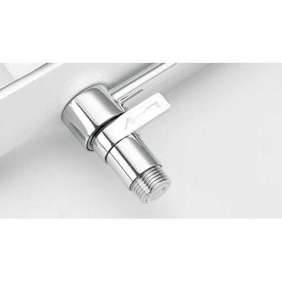 Смеситель для ванны с душевым гарнитуром Gappo G2203-8, белый/хром - фото 3