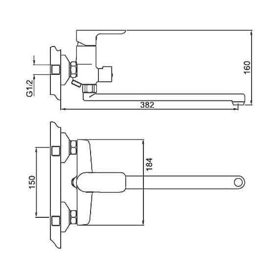 Смеситель для ванны с душевым гарнитуром Gappo Noar G2248, белый/хром - фото 10