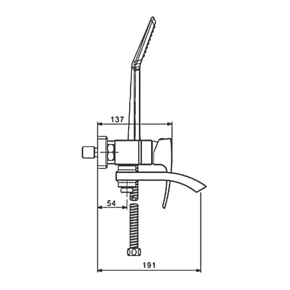 Смеситель для ванны с душевым гарнитуром Gappo Jacob G3207-8, белый/хром - фото 8