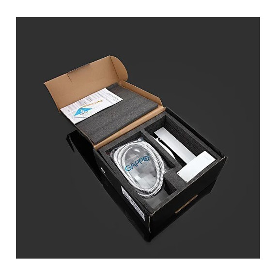 Смеситель для ванны с душевым гарнитуром Gappo Jacob G3207-8, белый/хром - фото 7