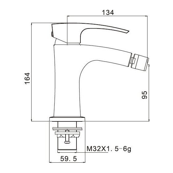 Смеситель для биде Gappo Jaсob G5007 - фото 2