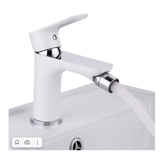 Смеситель для биде Gappo G5048, белый/хром - фото 3