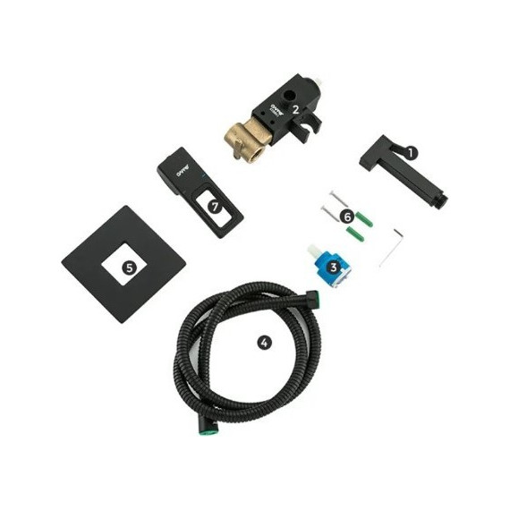 Набор для гигиенического душа Gappo G7217-6, черный - фото 6